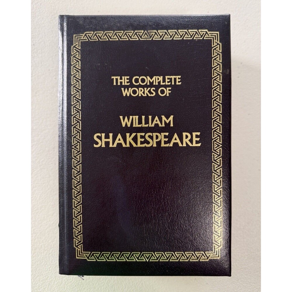 Vintage Complete Works of William Shakespeare Hardcover Longmeadow Press Gold‎